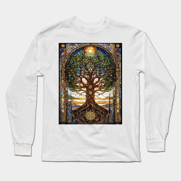 Tree of Life Long Sleeve T-Shirt by Andrewstg